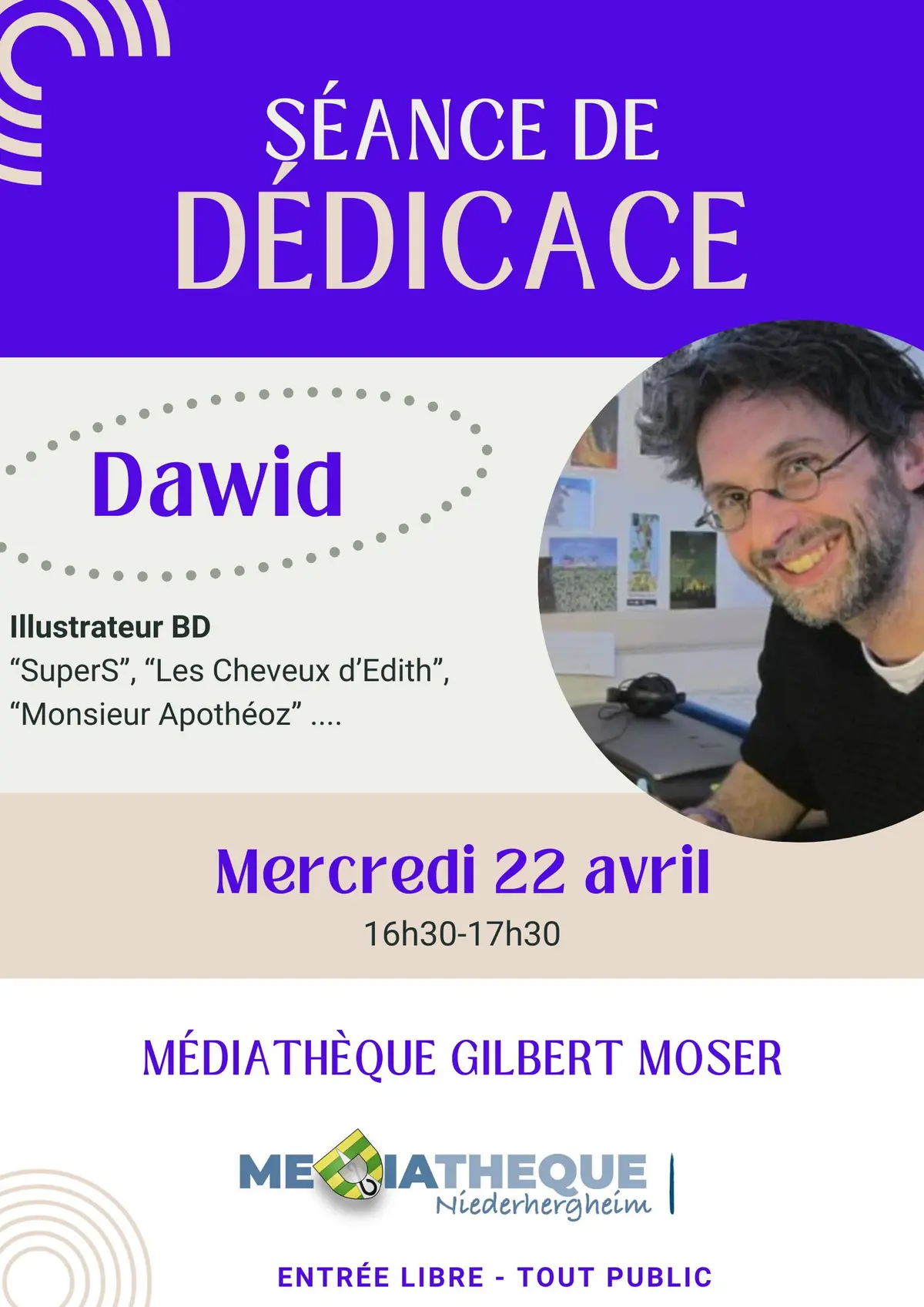 Rencontre-dédicace avec Dawid