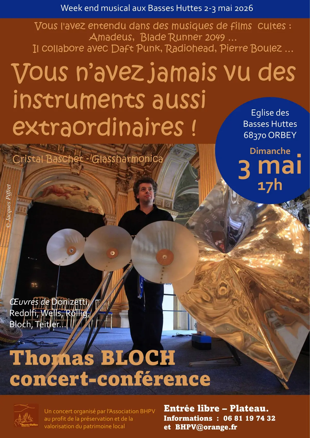 Des instruments extraordinaires! Concert-Conférence de Thomas BLOCH 
