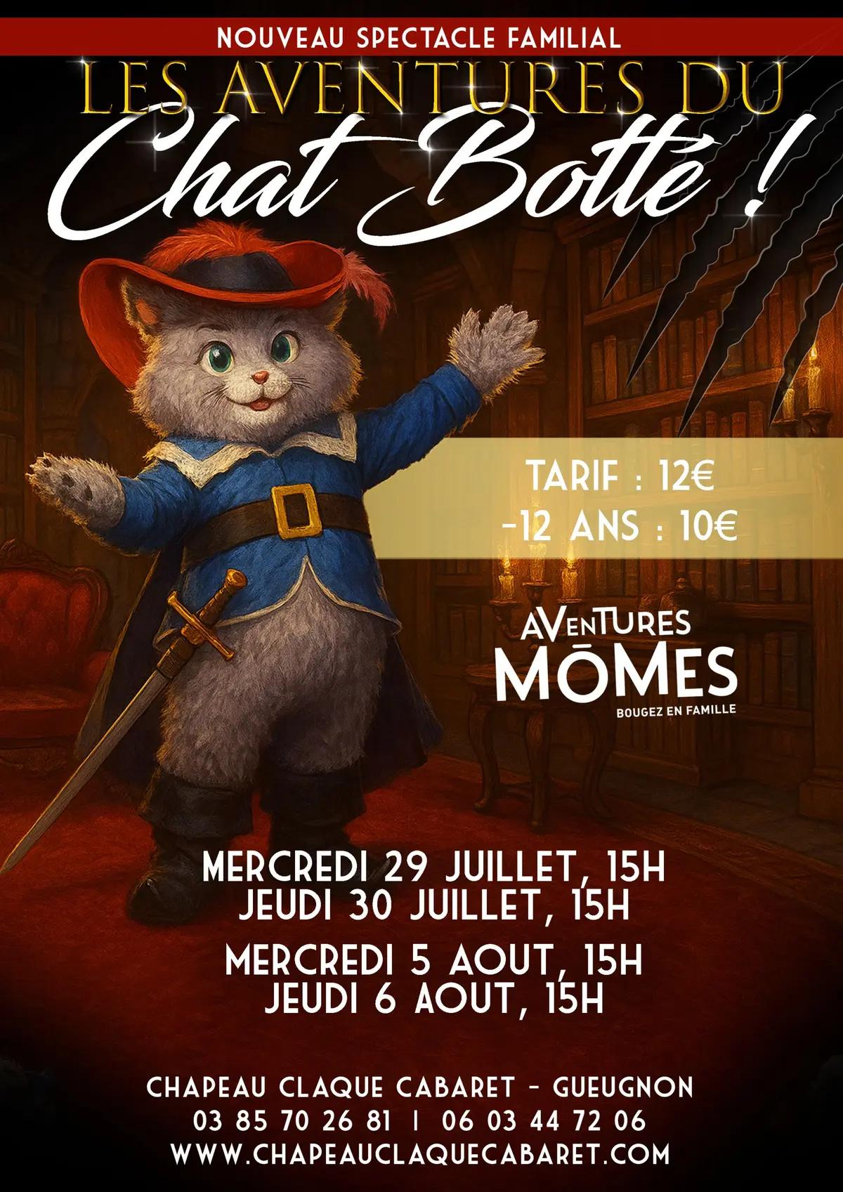 Les aventures du Chat Botté - Spectacle Familial de l'été