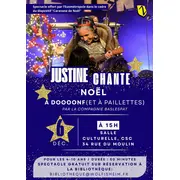 Justine chante Noël à DOOOONF ( et à paillettes)