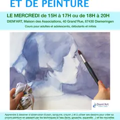 Ateliers de dessin et peinture à la Maison des Associations de Diemeringen