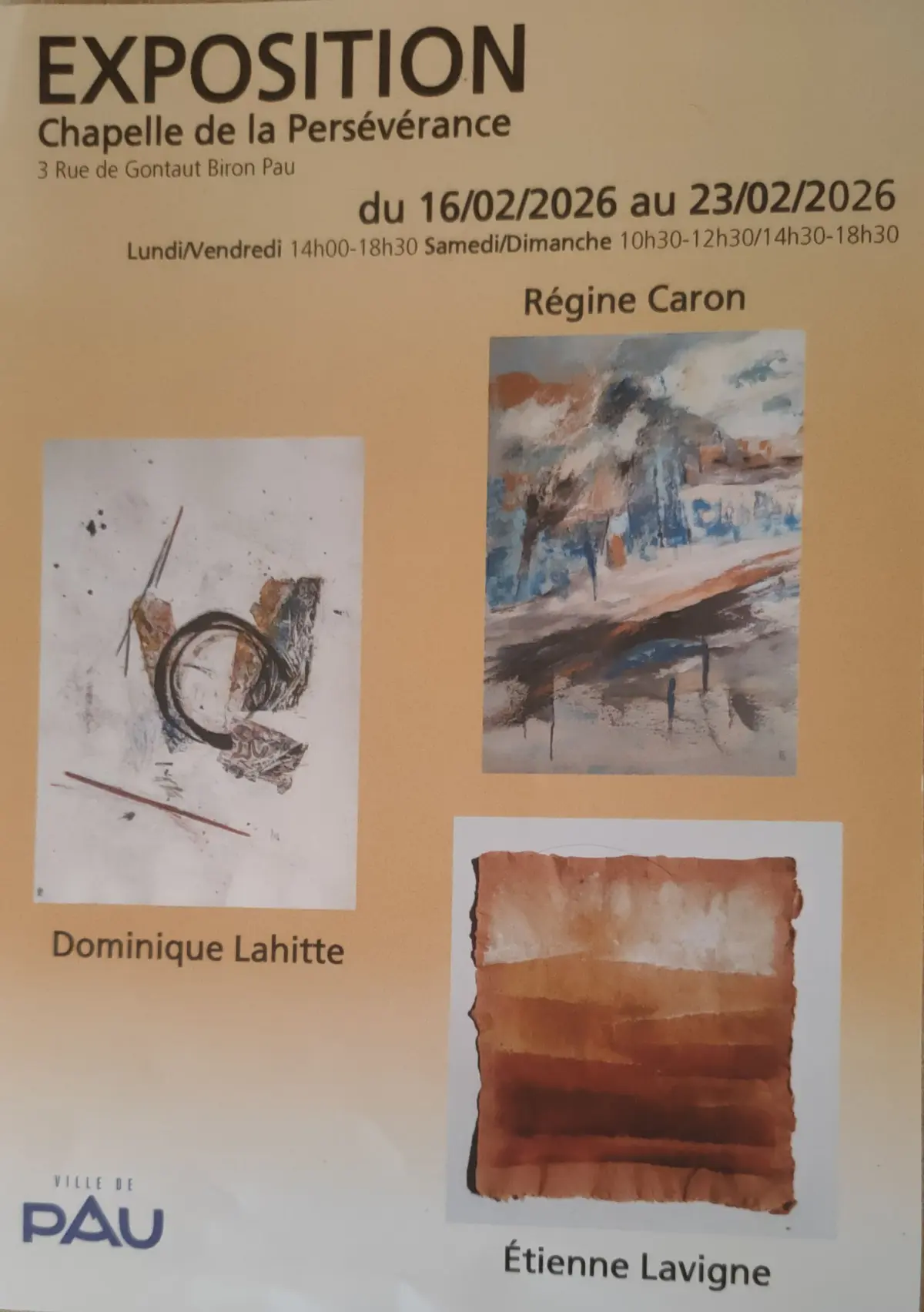 Exposition peintures