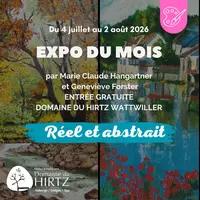 « Réel et abstrait » par Marie Claude Hangartner et Geneviève Forster &copy; Domaine du HIRTZ