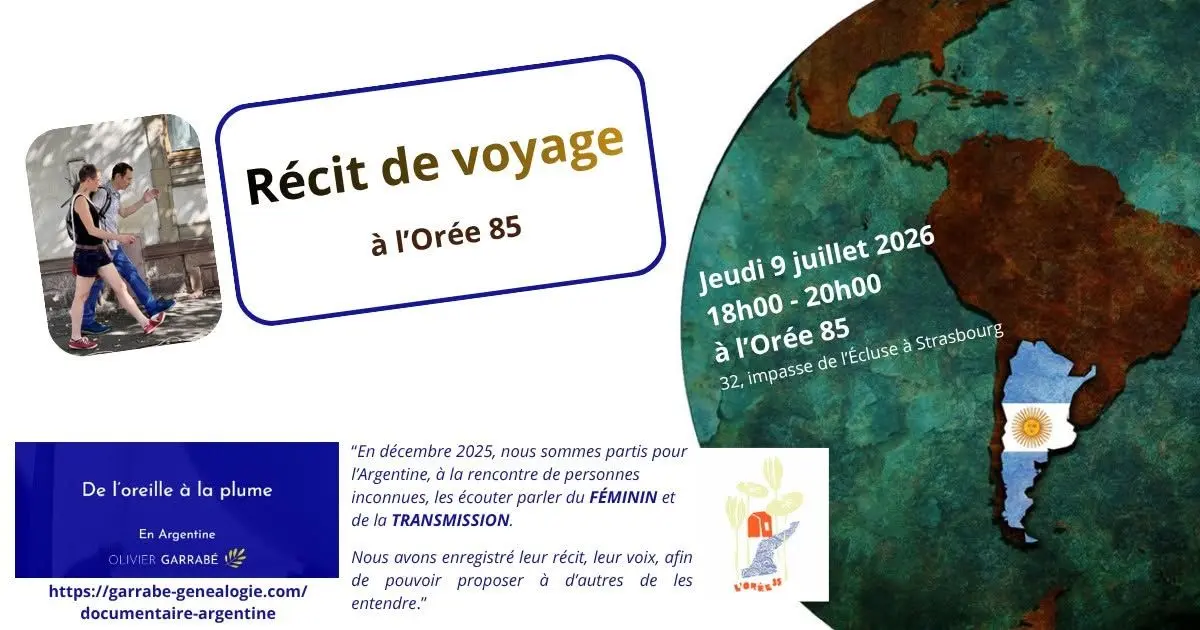 Récit de voyage en Argentine par Olivier Garabbé et Sylvie Jolivot 