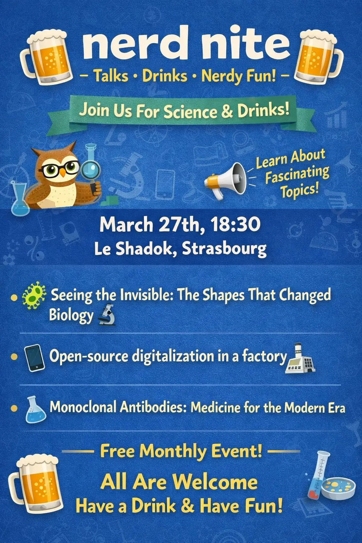 Nerd Nite Strasbourg Mars