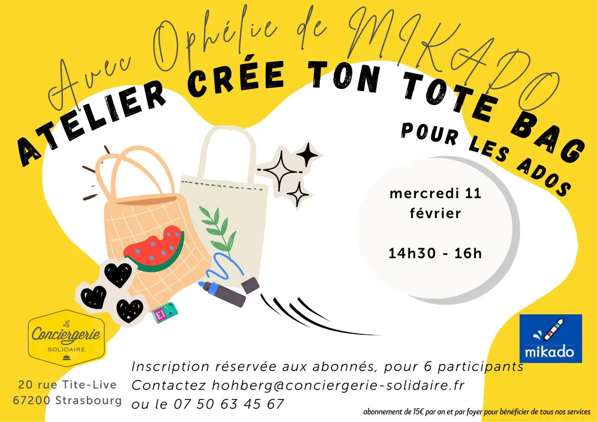 Atelier Customisation de Tote-Bags
