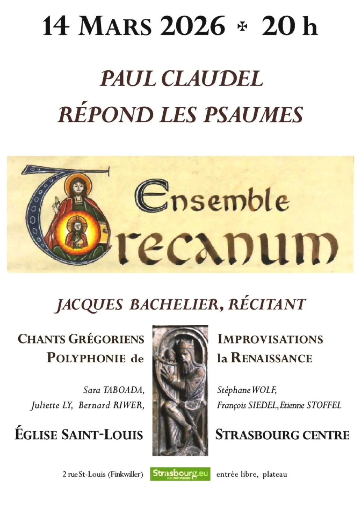 les Psaumes en musique et en dialogue avec Paul Claudel