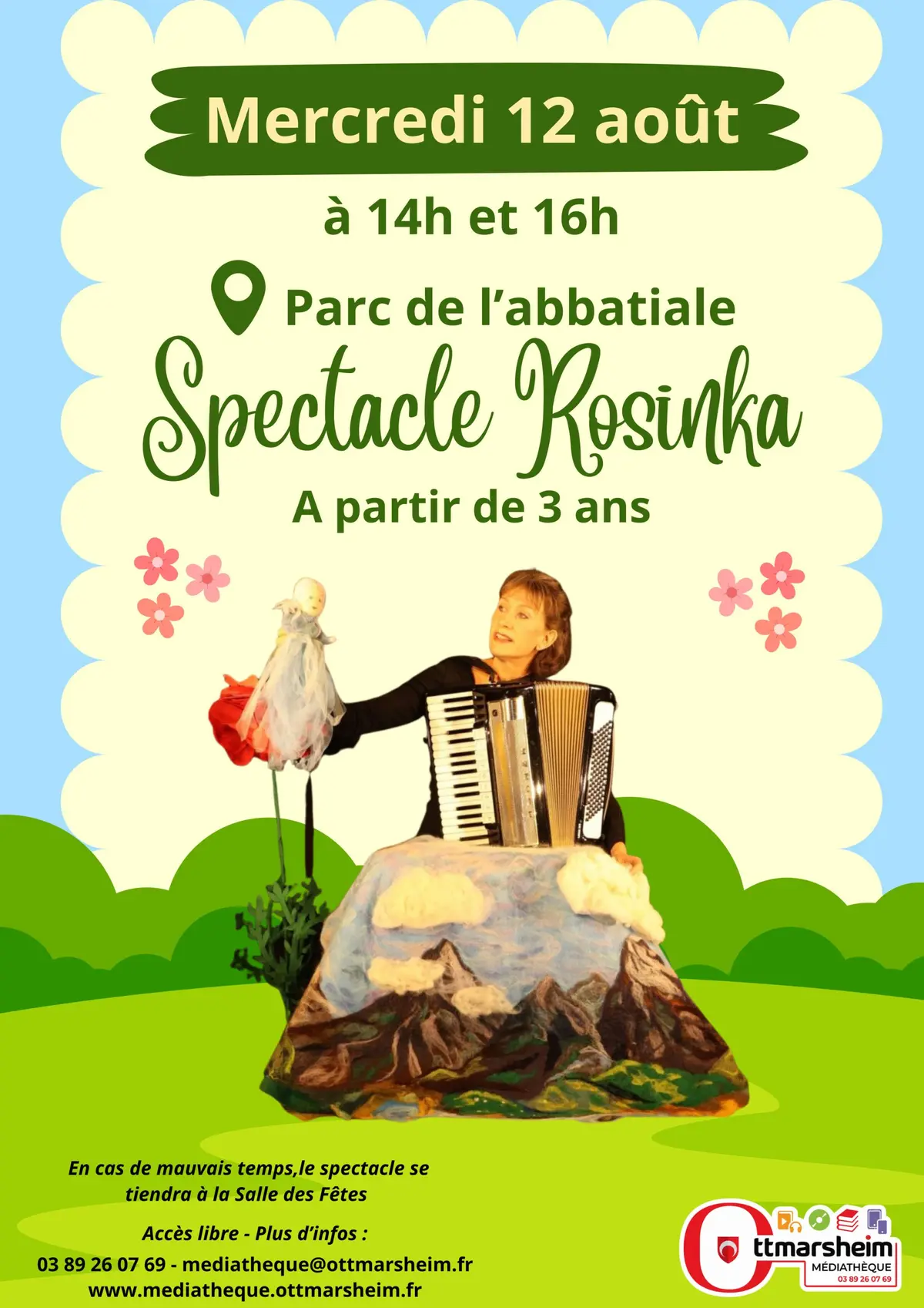 Mediatheque sur l'herbe - Spectacle Rosinka
