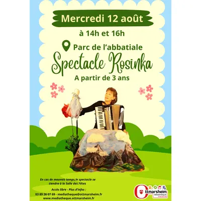 Mediatheque sur l'herbe - Spectacle Rosinka