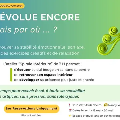 Atelier Spirale Intérieure - Nouveau concept - Explorer Emotions, énergie, axe