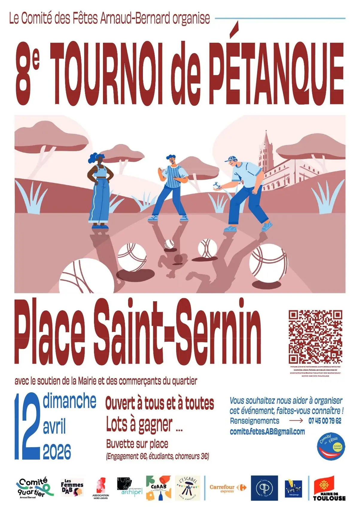 8ème Tournoi de pétanque Saint Sernin