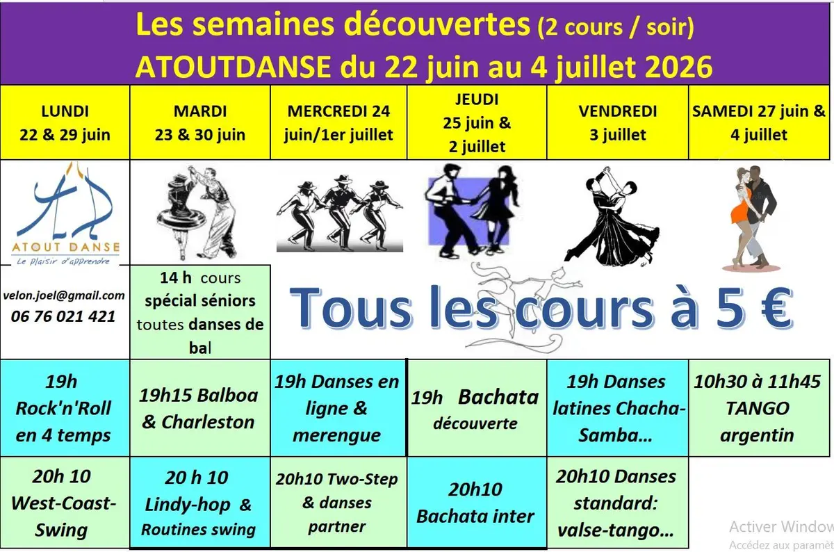 Semaine découverte Danses de couple