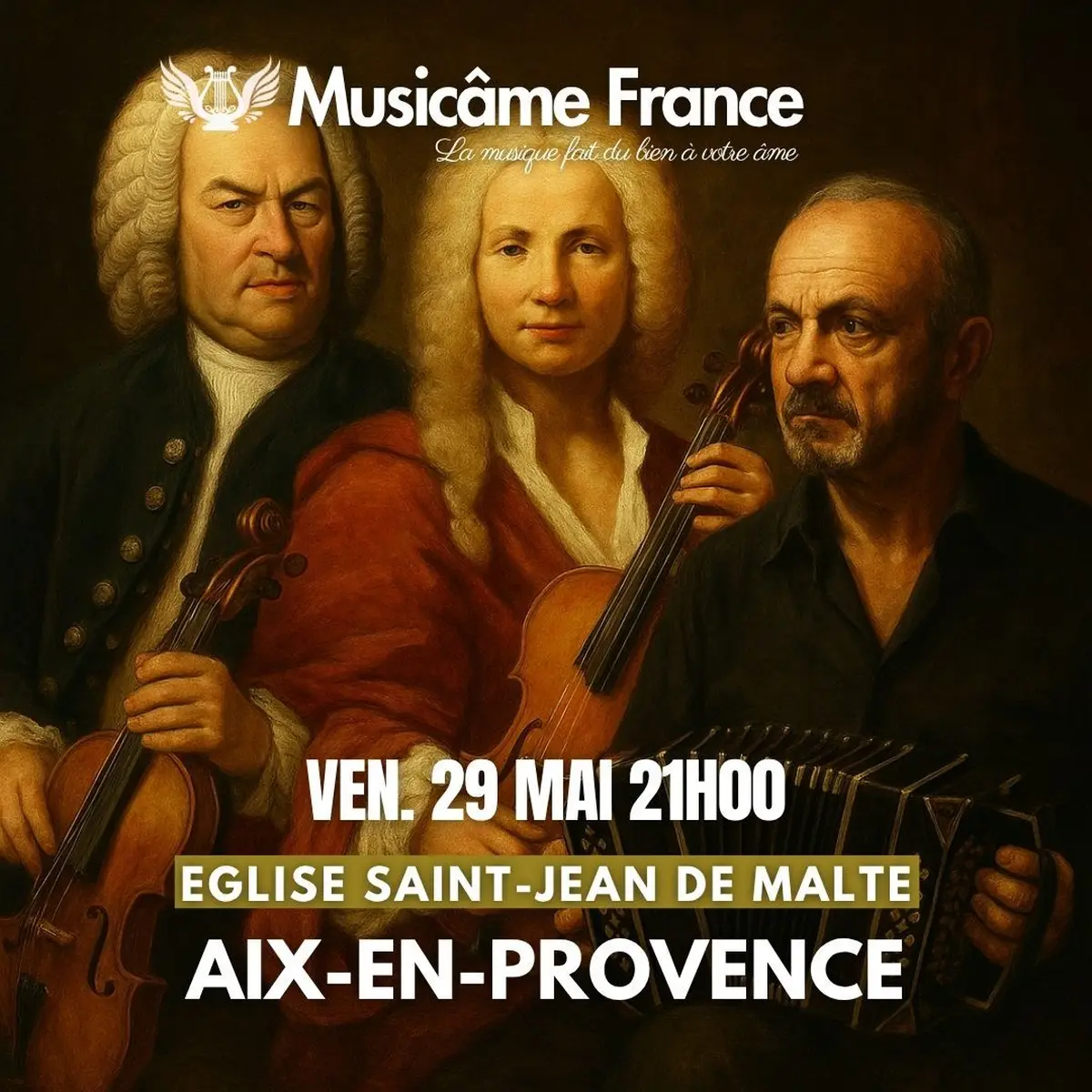 Concert à Aix-En-Provence : Vivaldi x Bach x Piazzolla Vol.2