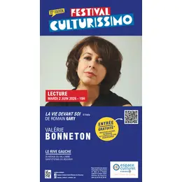 Festival Culturissimo - Lecture de Valérie Bonneton