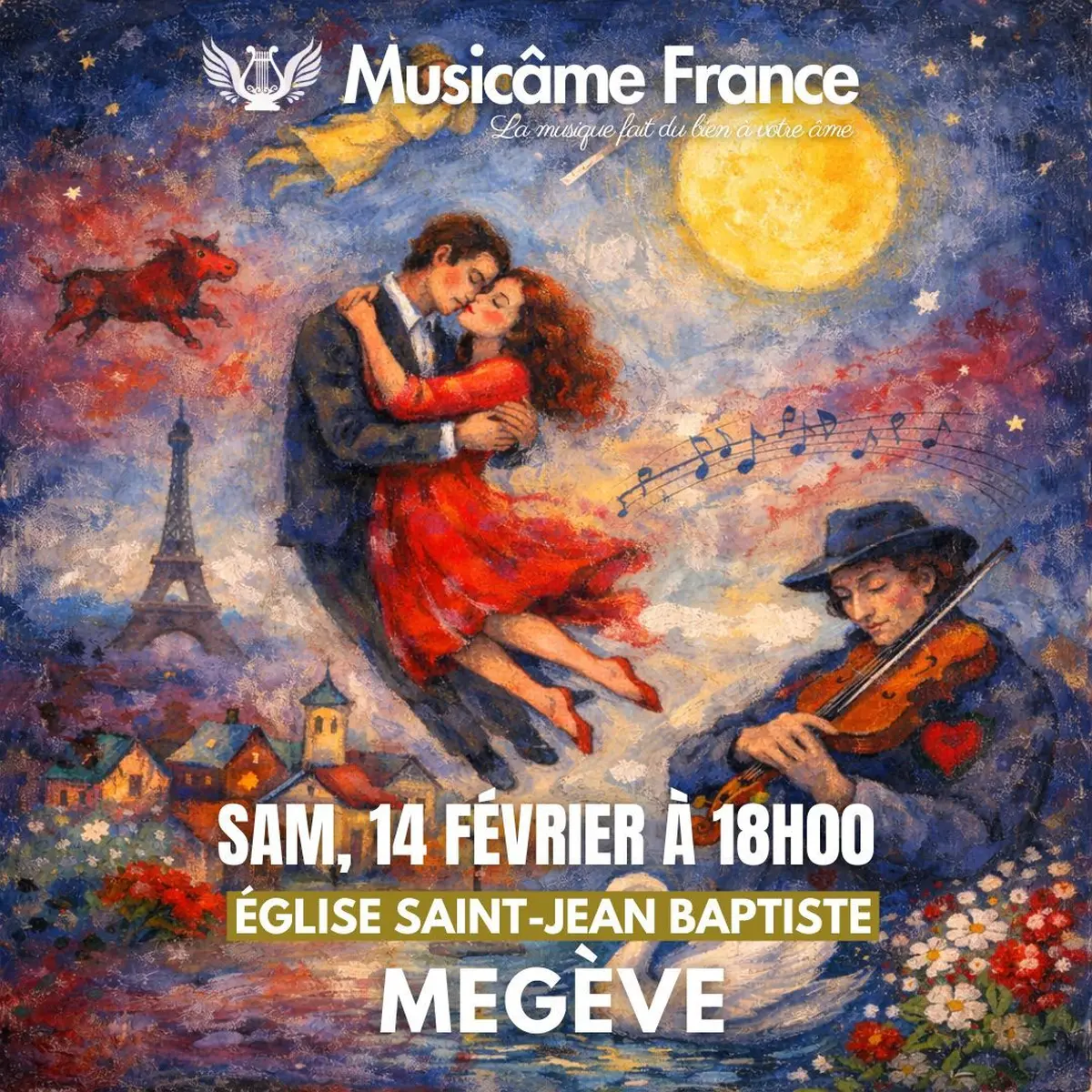 Concert Musicâme à Megève : Feu, Passion & Tendresse