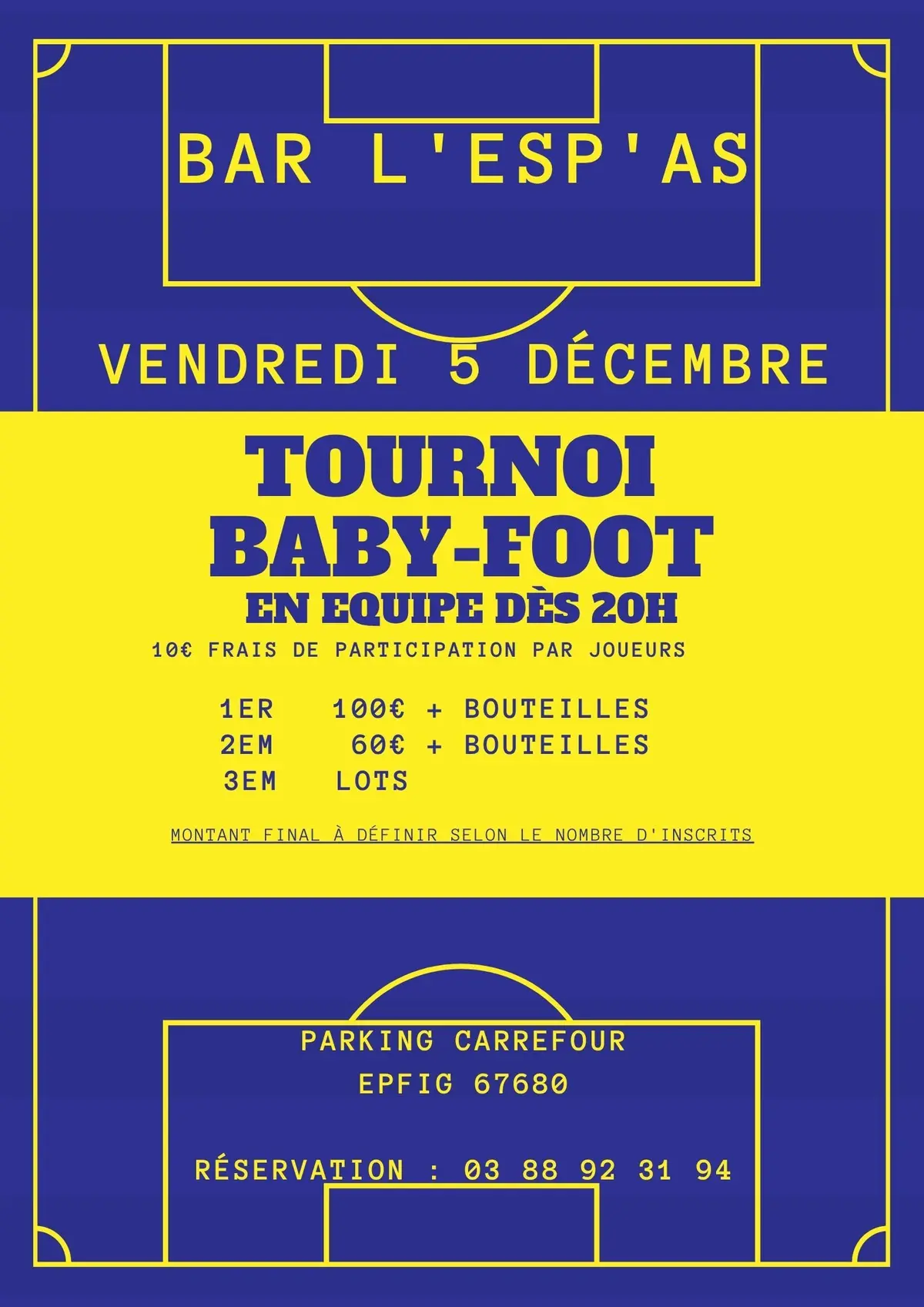 Tournoi baby foot