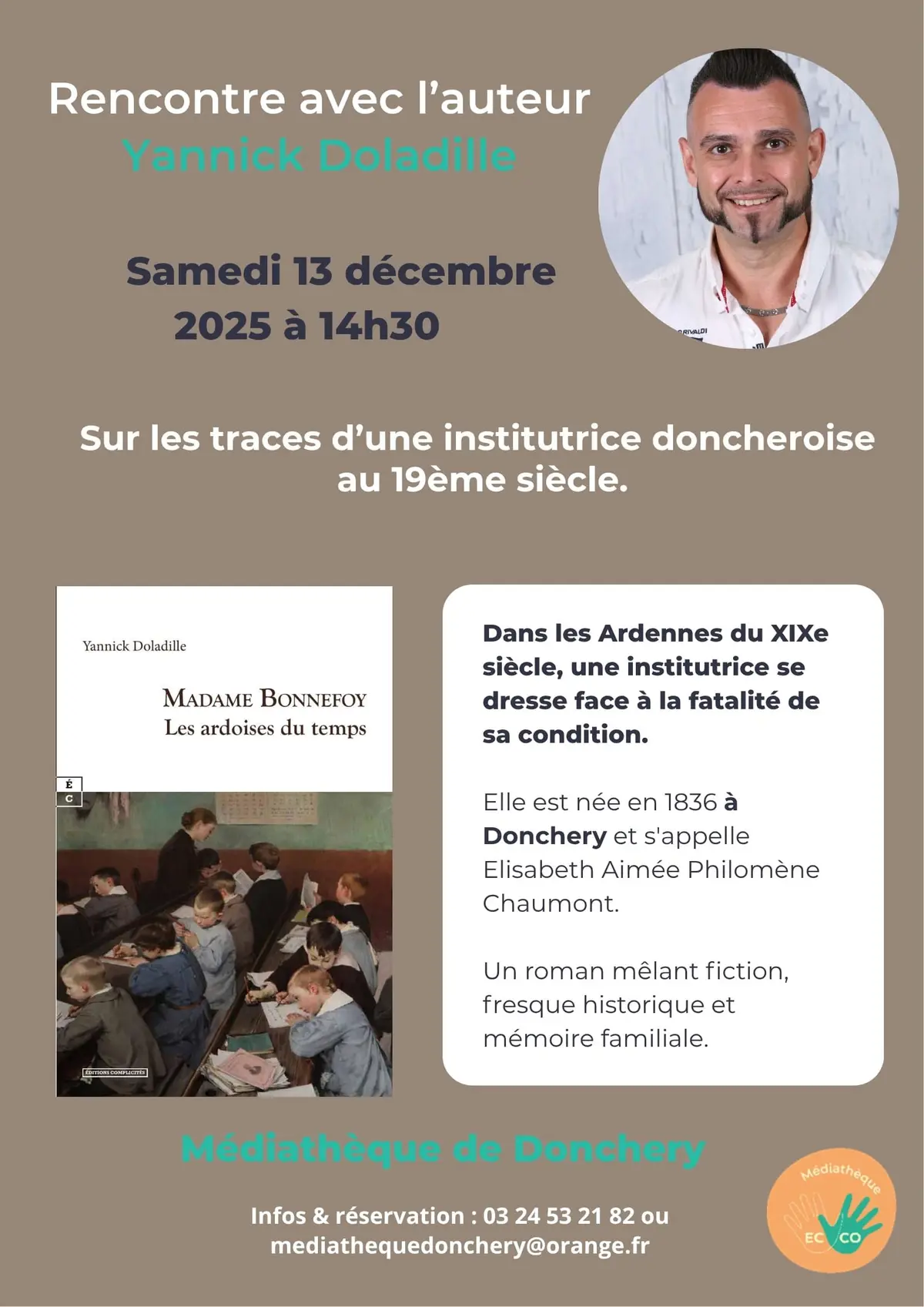 Sur les traces d'une institutrice donchéroise au 19ème siècle - Yannick Doladille