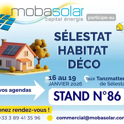 Mobasolar sera présent au salon Habitat Déco de Sélestat ! 