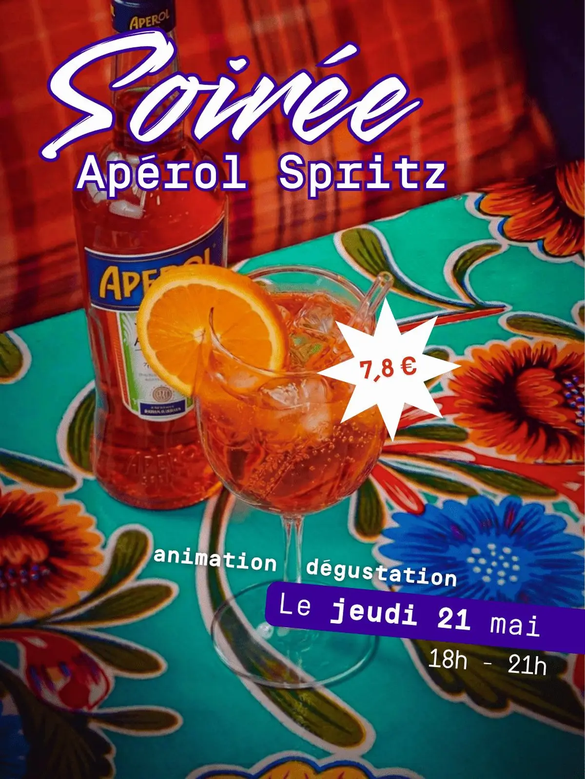 Soirée Apérol Spritz à La Cuvette de Bouillons