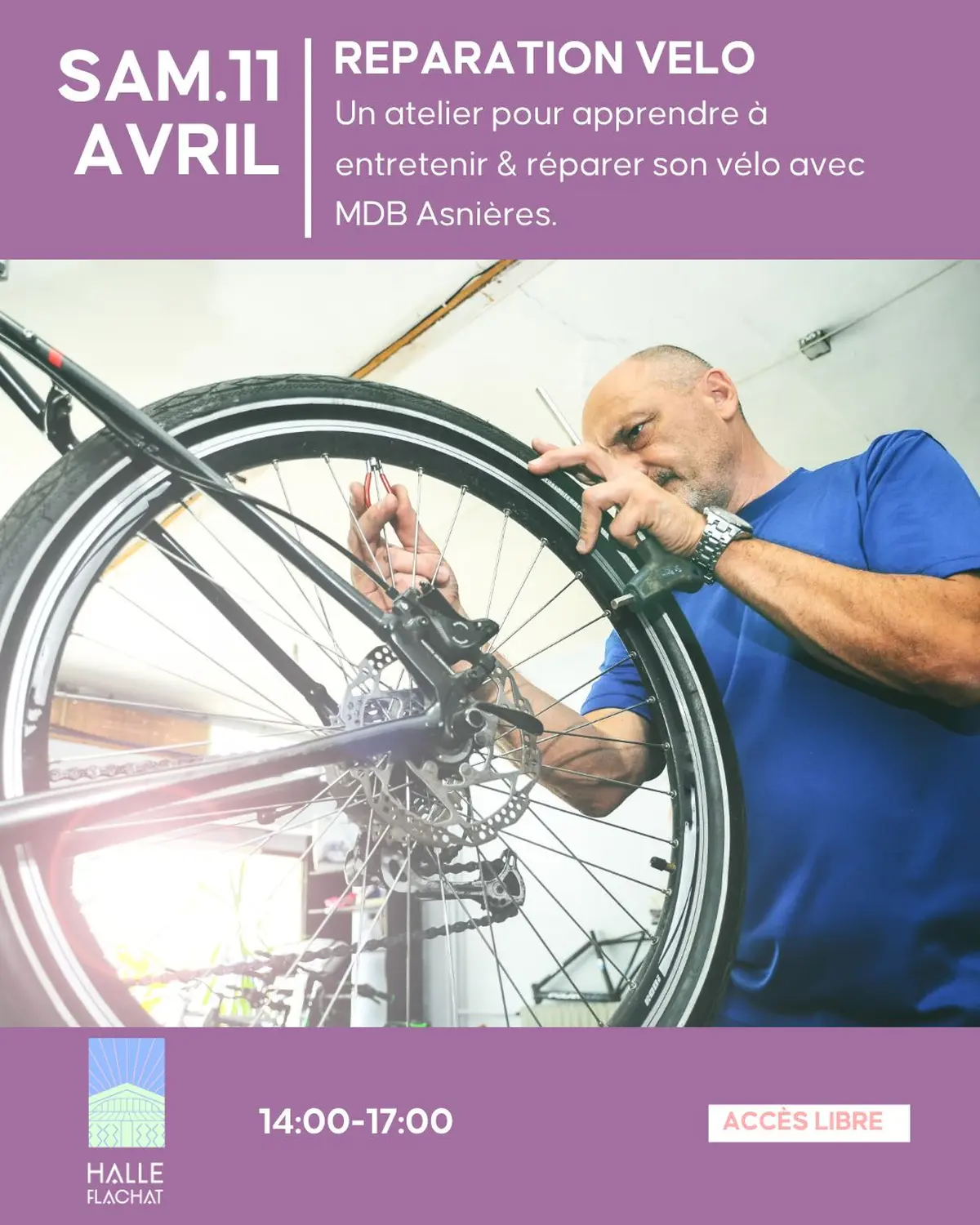 Répare ton vélo avec MDB Asnières