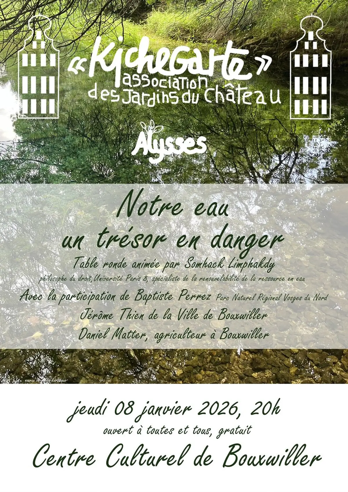 Conférence Notre eau un trésor en danger