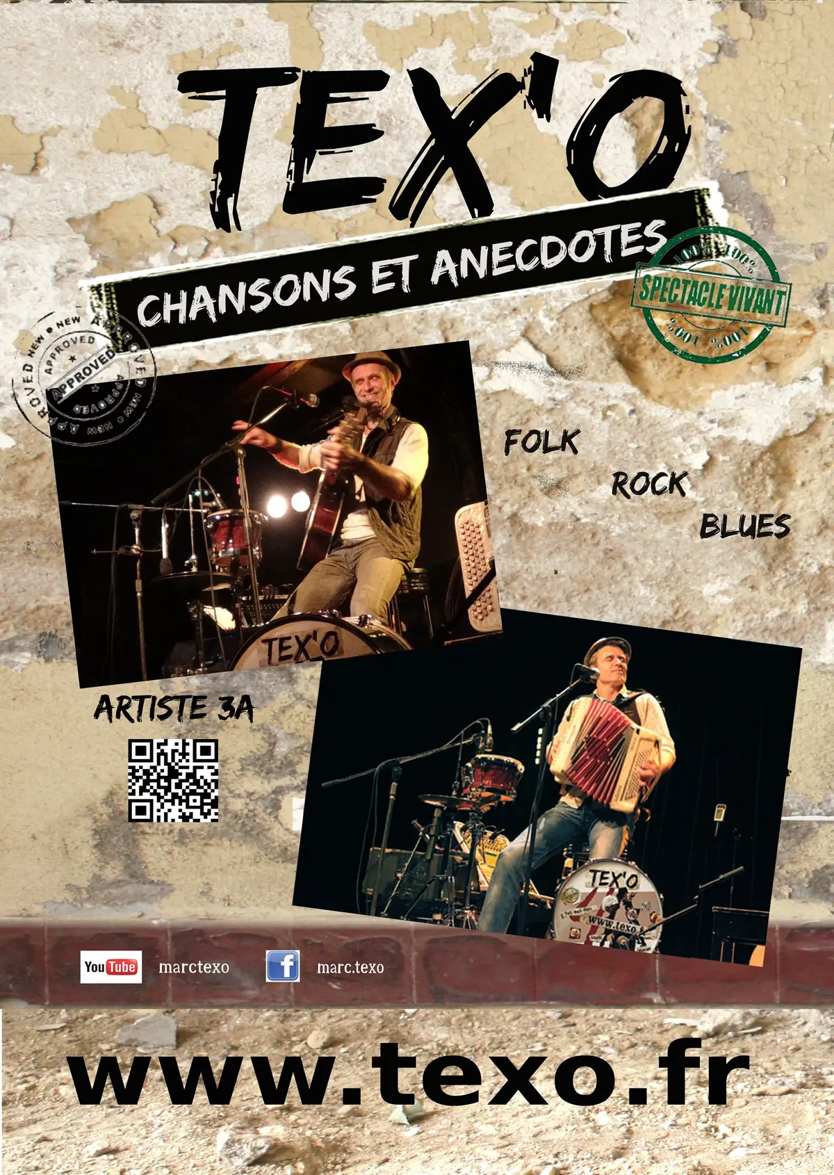 TEX'O en concert solo à Langres / Cause Toujours - Le Moulin à Paroles