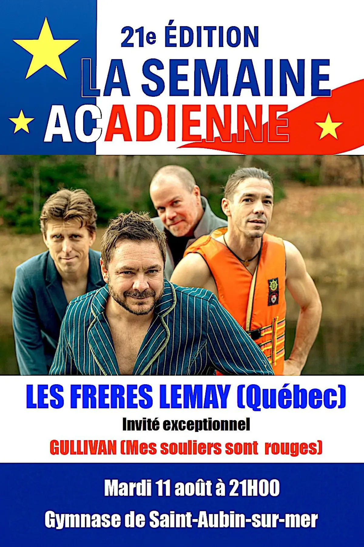 Diner concert avec Les Frères Lemay - Festival la semaine acadienne