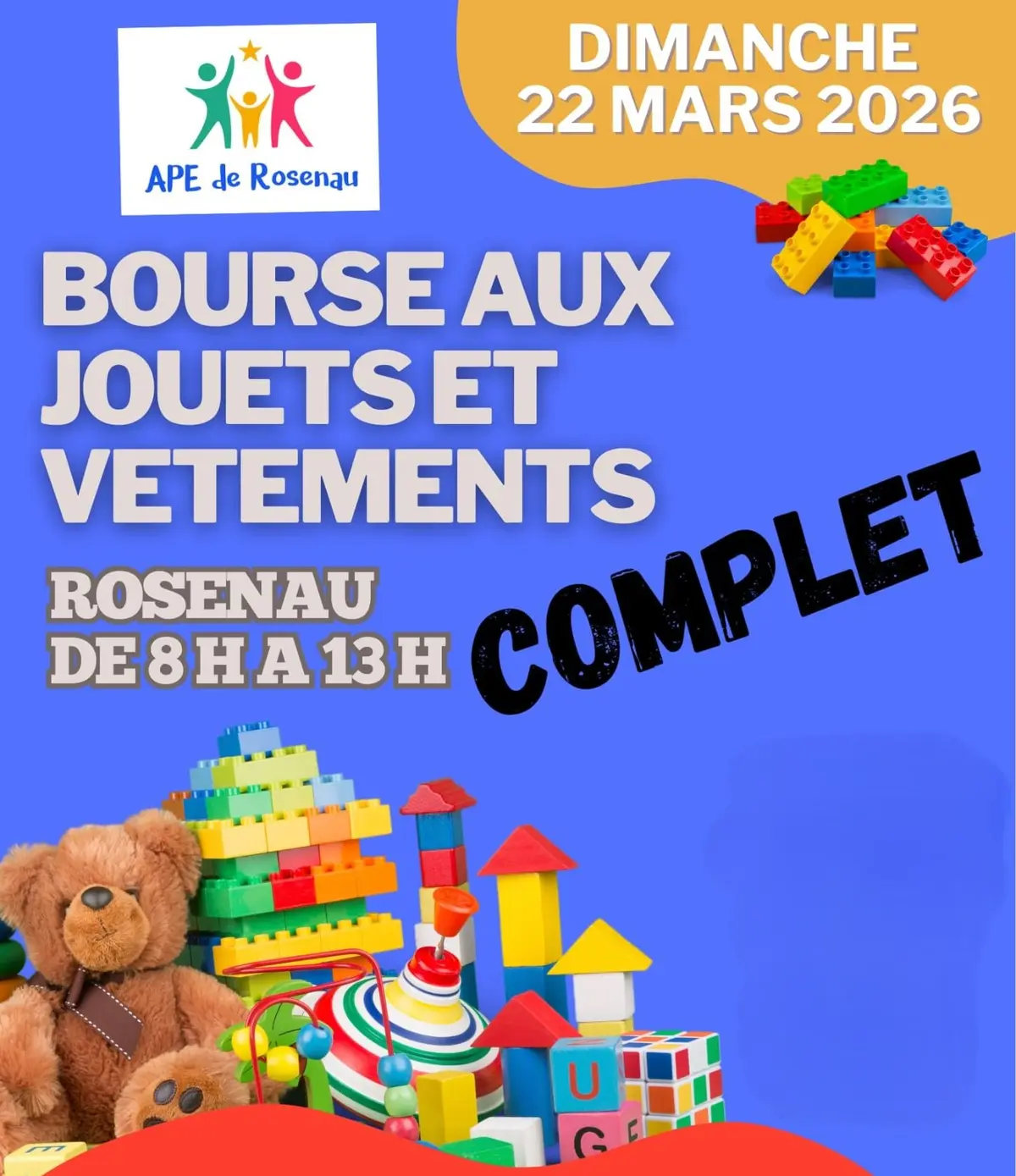 Bourse jouets vêtements affaires de puériculture