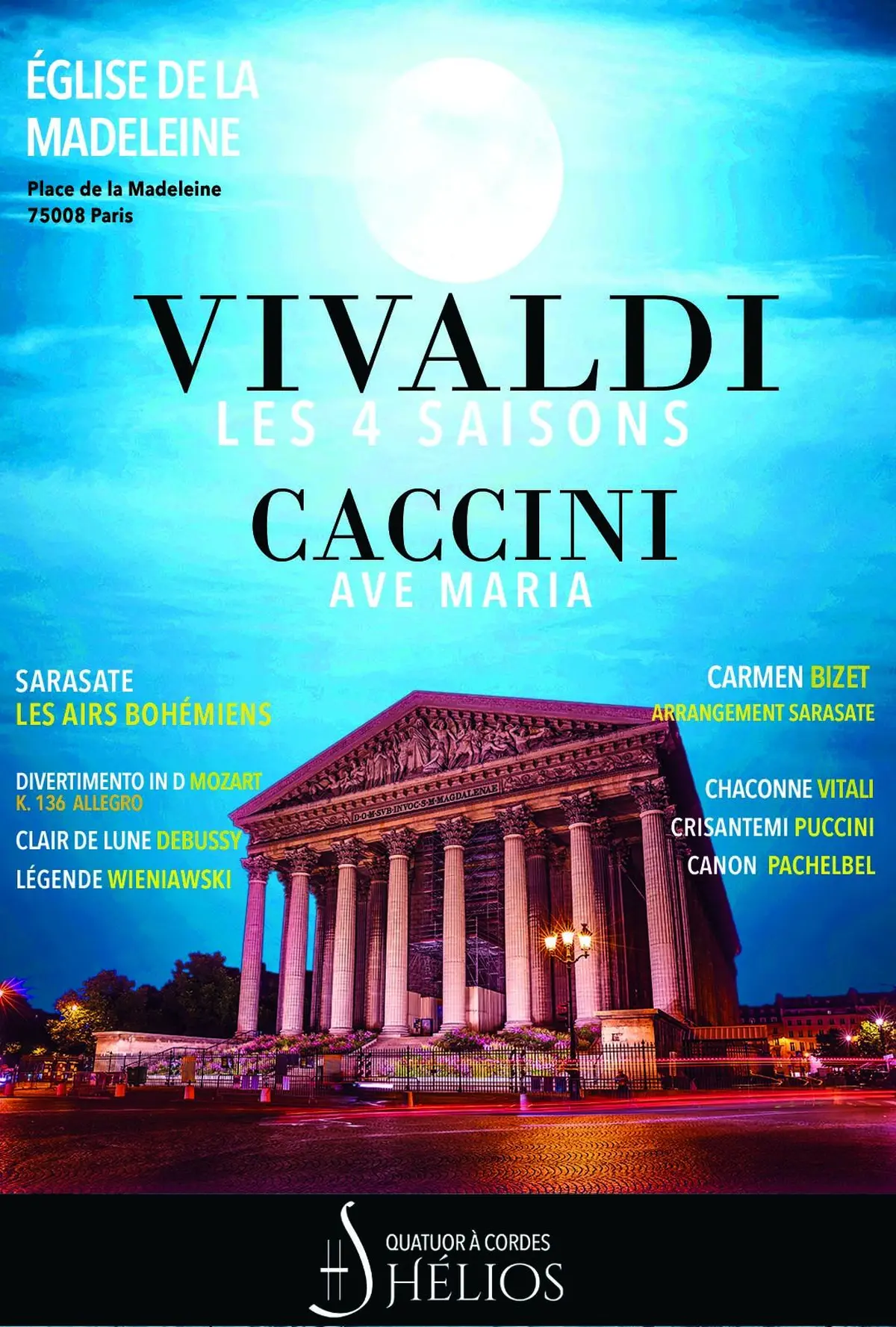 Les 4 saisons de Vivaldi, Ave Maria et Célèbres Concertos