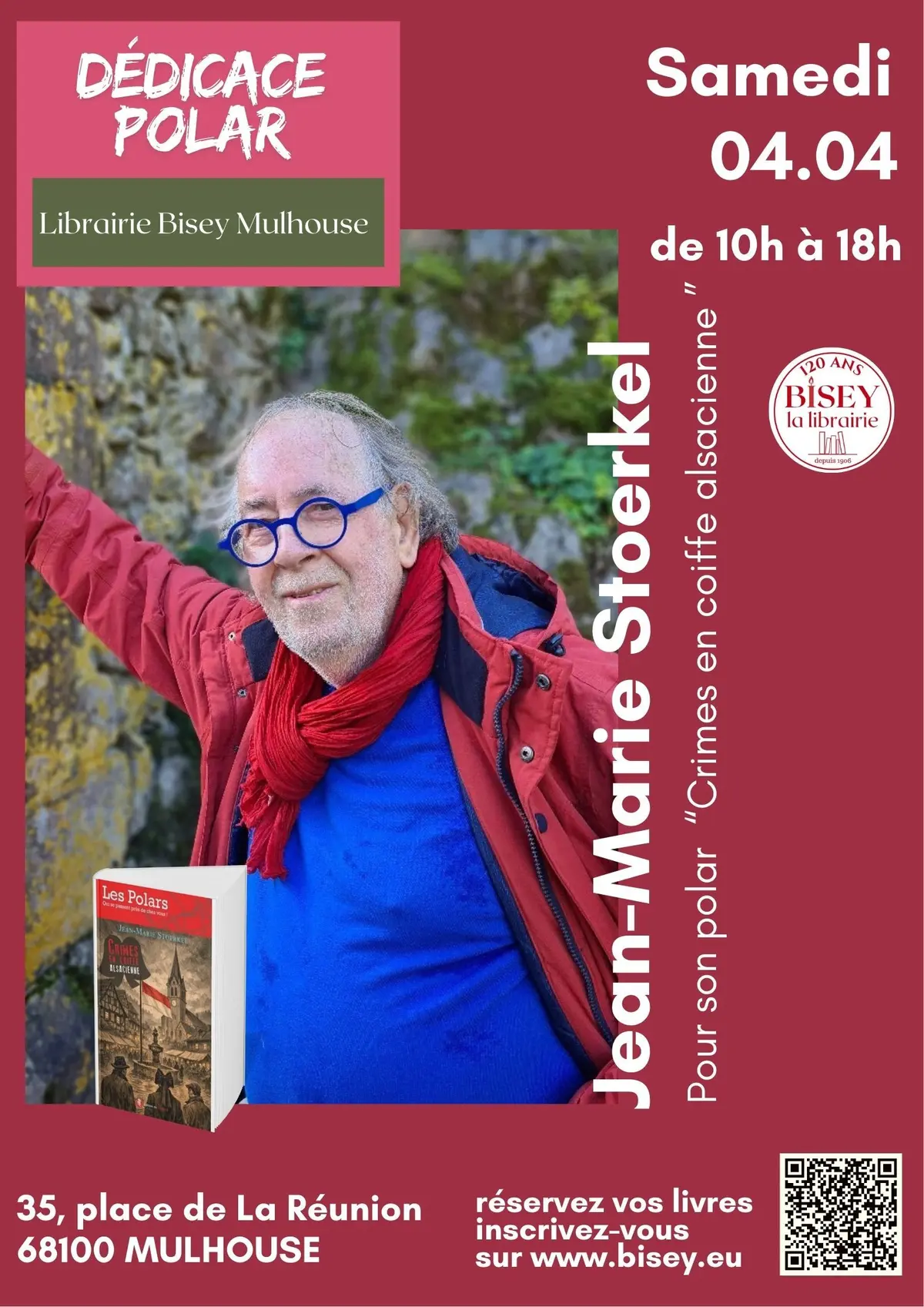 Dédicace polar avec Jean-Marie Stoerkel - Crimes en coiffe alsacienne 