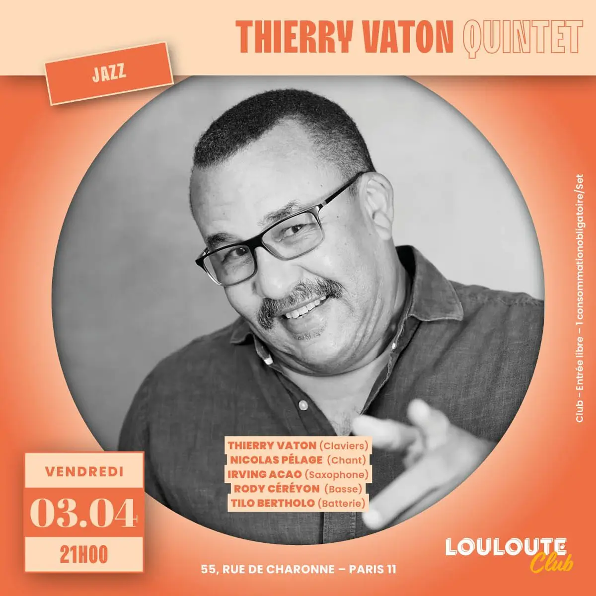 Thierry Vaton Quintet - Concert jazz