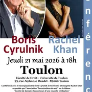 Conférence Boris Cyrulnik - Rachel Khan - Toulon - 21 mai 2026