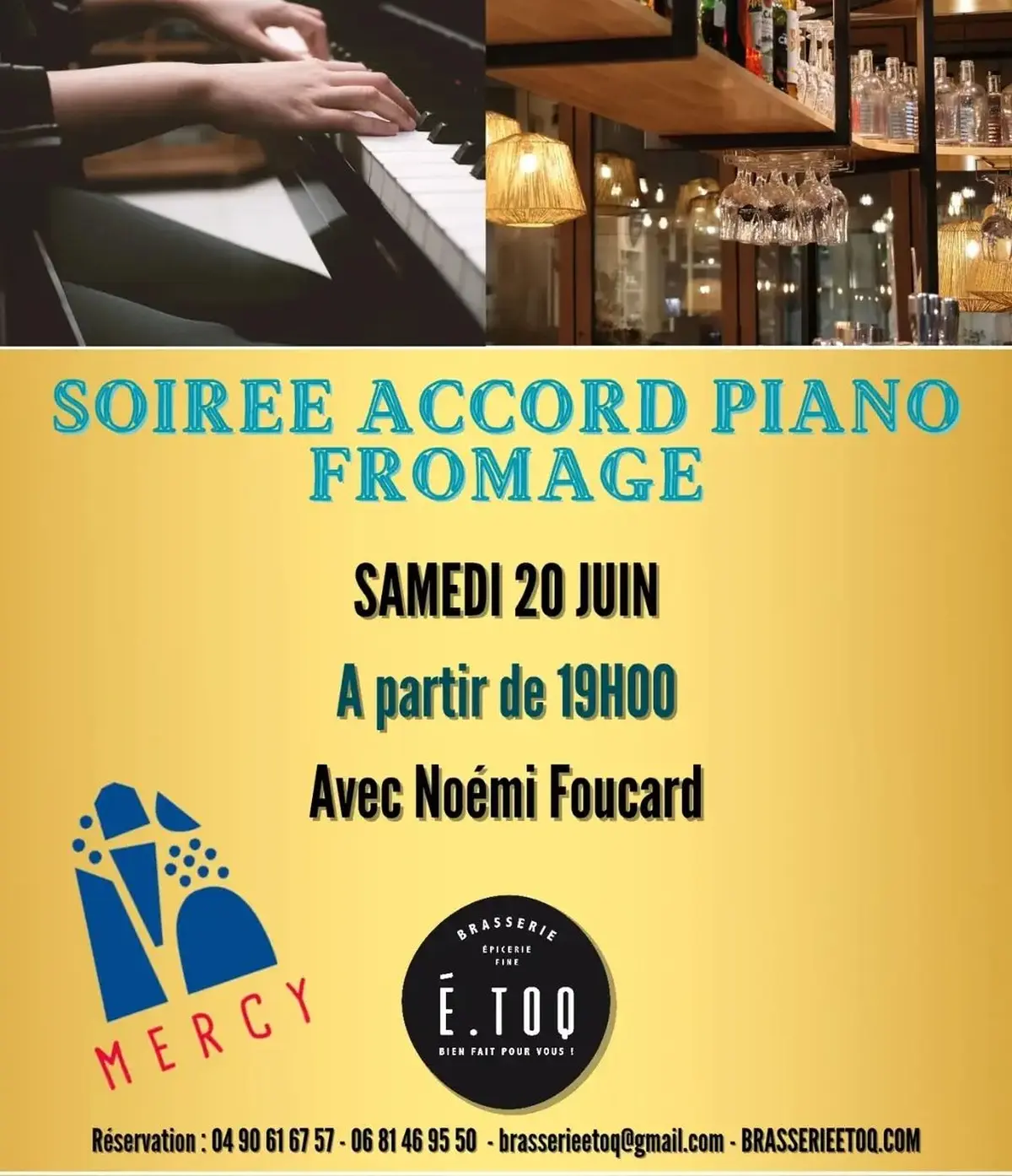 Quand le piano s'accorde au fromage - Concert dégustation 