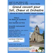 Grand concert chœur soli et orchestre dans le Perche