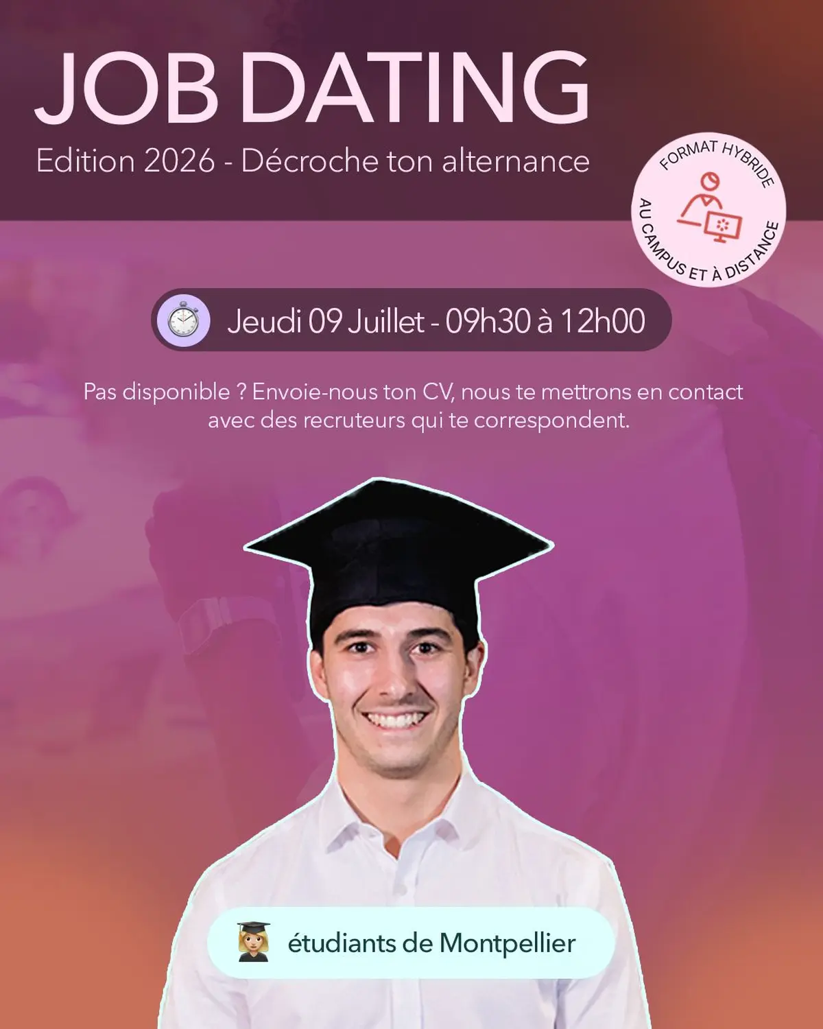 Job Dating : Trouve ton alternance pour la rentrée en Commerce / Com / Event
