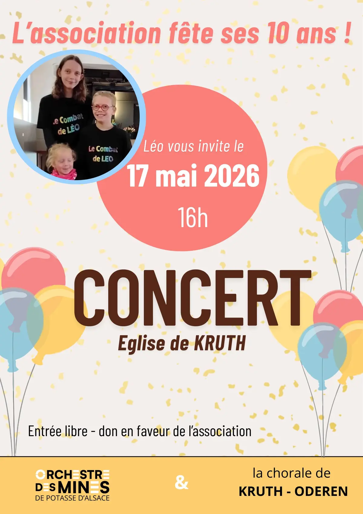 Concert caritatif Le combat de Léo