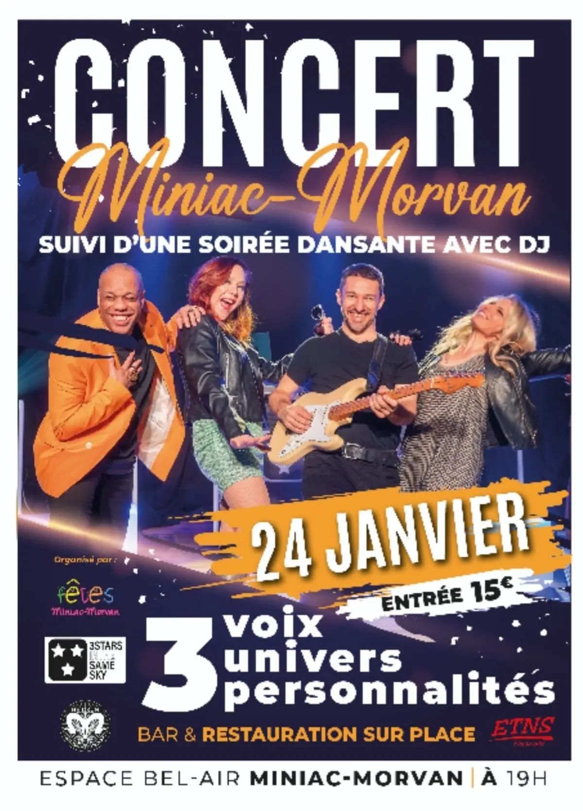 Concert 3 stars in the same sky