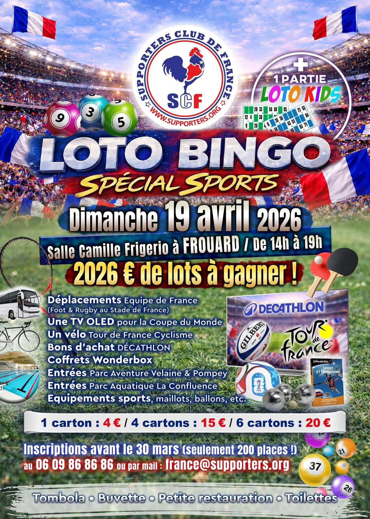 LOTO Bingo Spécial Sports & Loisirs