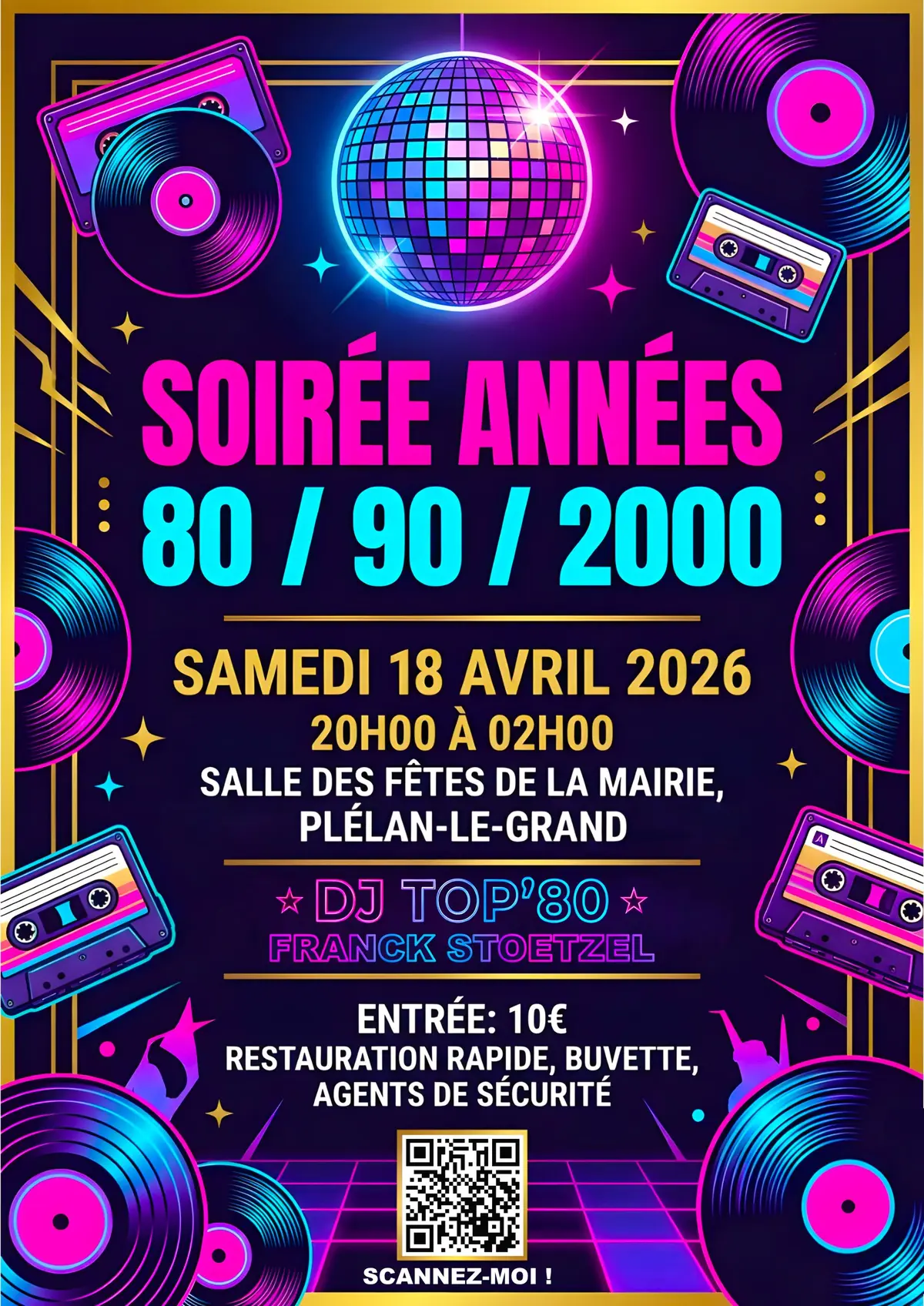 Soirée Années 80 / 90 / 2000 — 18 avril — Plélan-le-Grand