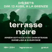 Terrasse noire avec Darkstrass à La Grenze