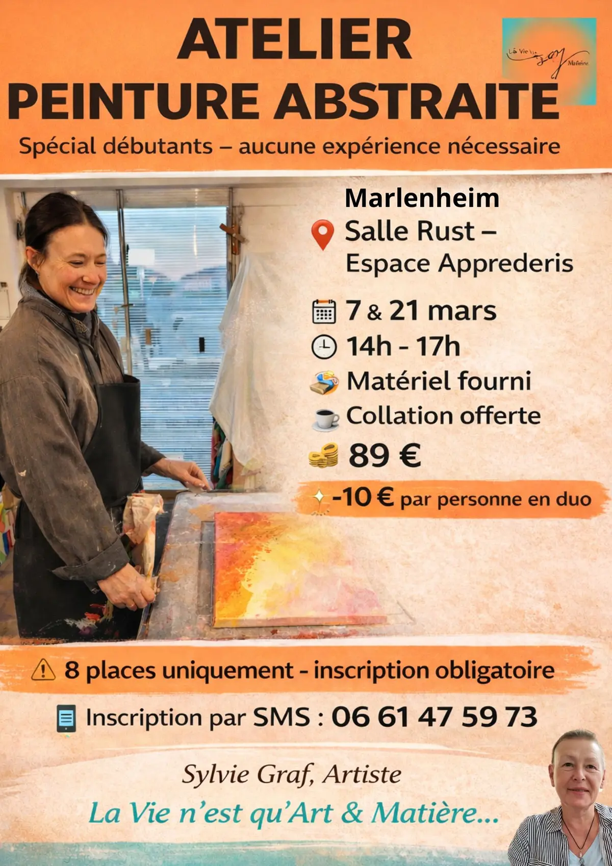Atelier Peinture Abstraite Débutants à Marlenheim