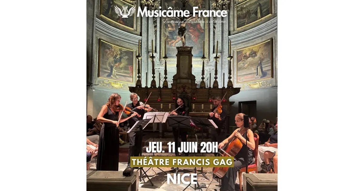 Concert à Nice : Rossini, Telemann, Taffanel, Tchaïkovsky, Bizet, Aznavour
