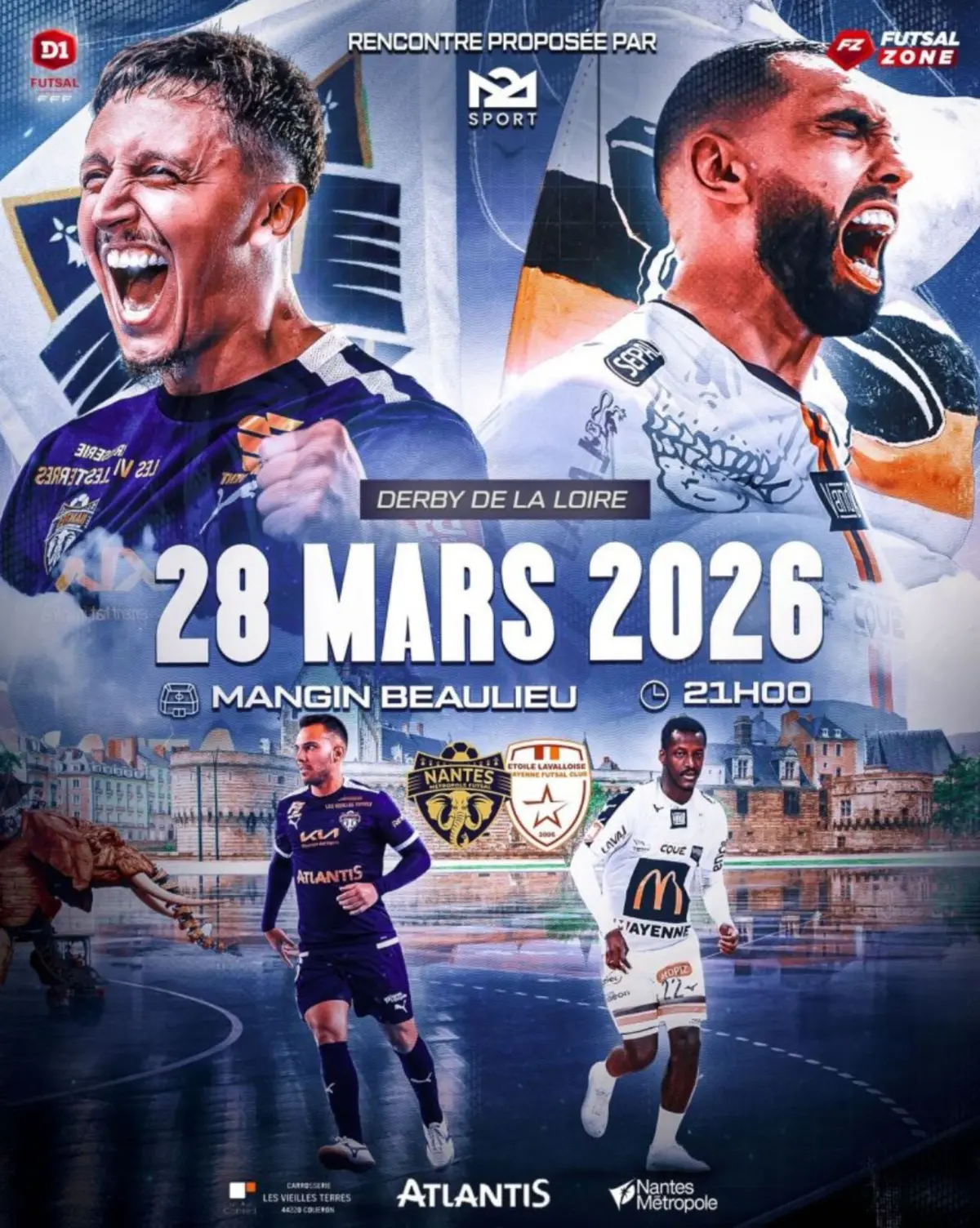 J17 D1 Futsal - Nantes Métropole Futsal - Laval 