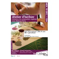 Atelier de création d'un herbier &copy; Abri mémoire