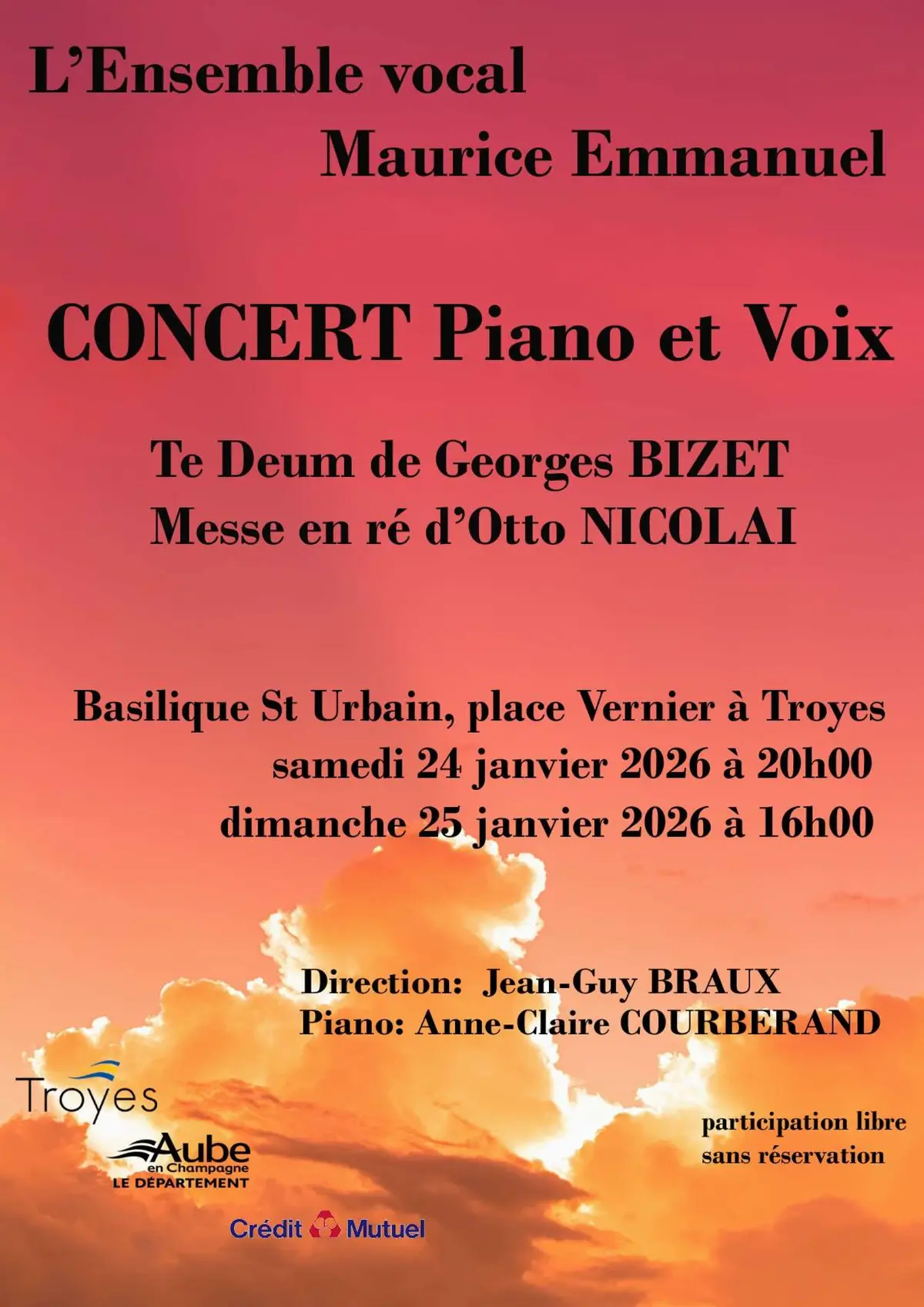 CONCERT Piano et Voix / Ensemble Maurice Emmanuel