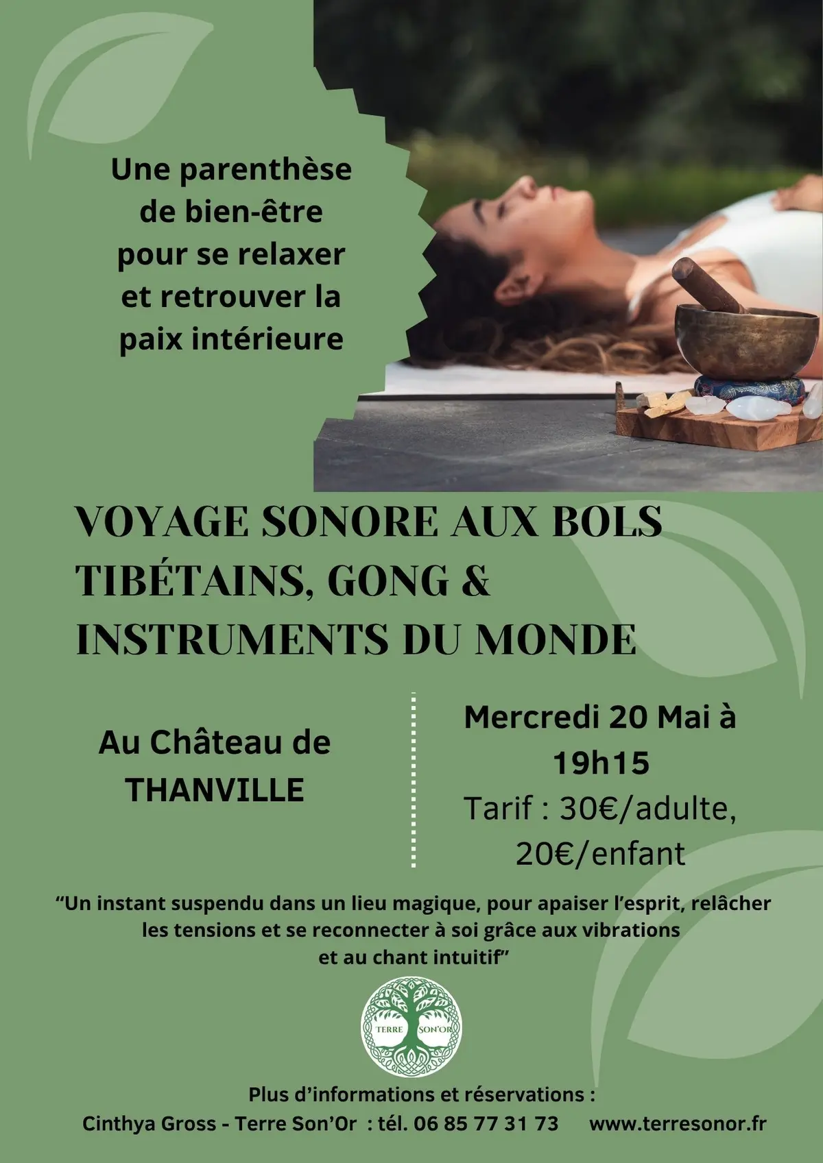 Voyage sonore & bain de gong sacré 