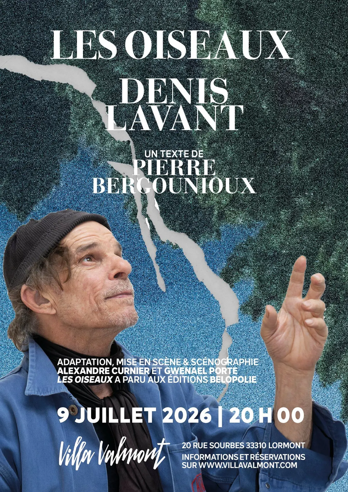 Denis Lavant interprète Les oiseaux de Pierre Bergounioux