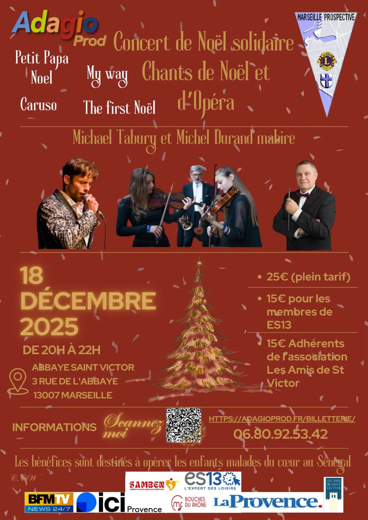 Concert Solidaire de Noël   Lions Club Marseille Prospective 