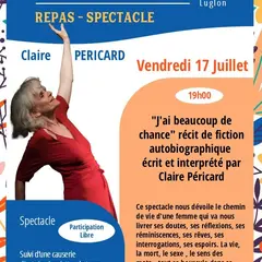 Spectacle Claire Péricard J'ai beaucoup de chance