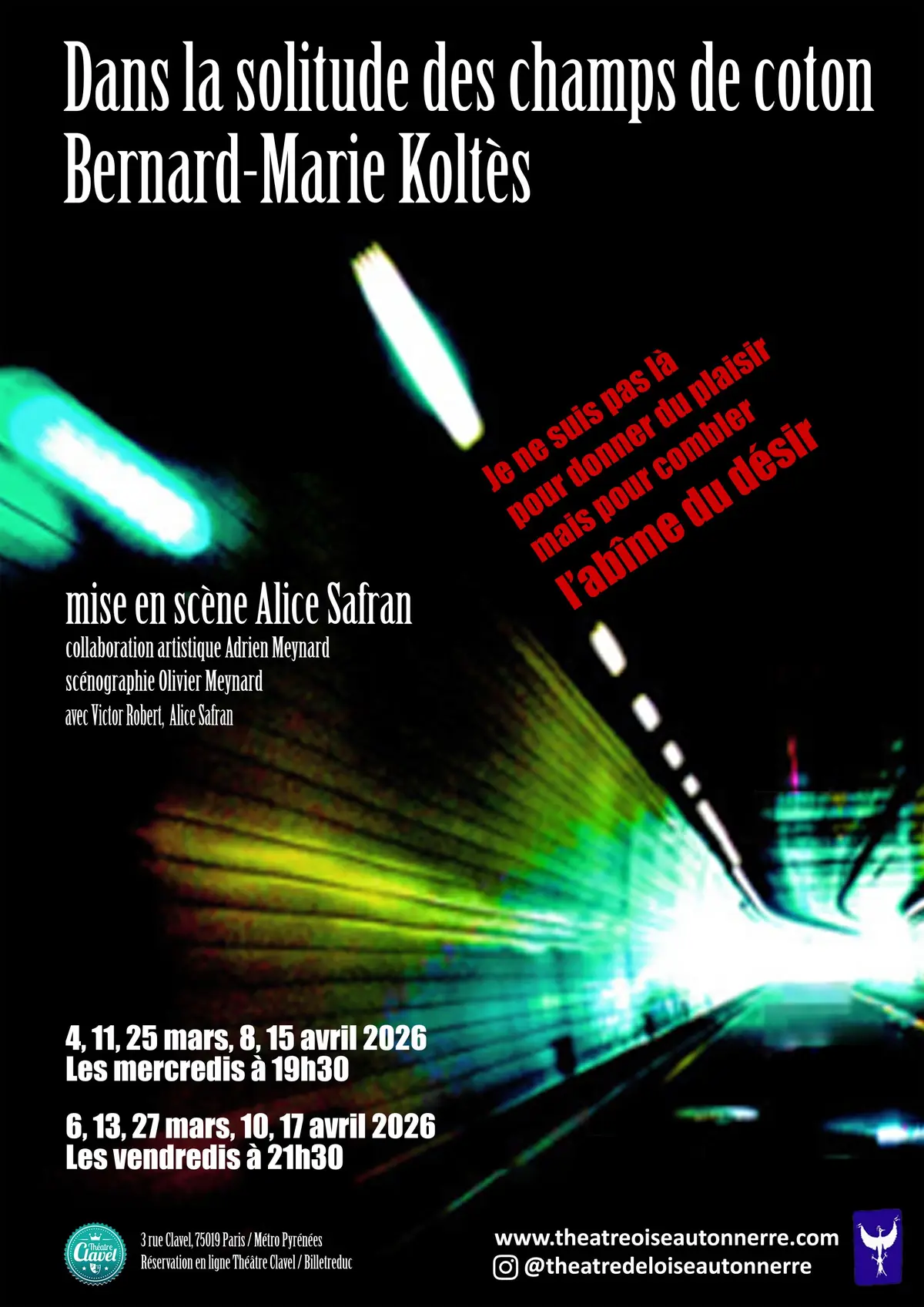 Dans la solitude des champs de coton de Bernard-Marie Koltès